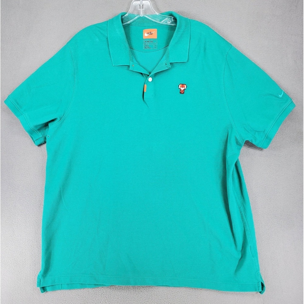Nike Golf Tiger Woods Frank Polo 2020 Green Masters CJ0880-370 Men's Size XL - Picture 2 of 6